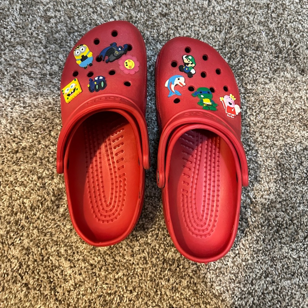 Red crocs